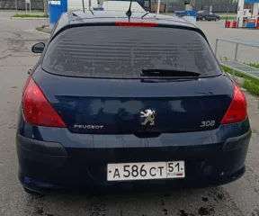Легковой автомобиль марки PEUGEOT 308, год выпуска: 2010, тип ТС: легковой комби  хэтчбек , цвет: темно синий, ГРЗ: А586СТ51, VIN: Z8T4C5FS9AM012026.