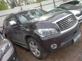 Infiniti QX56, 2012 года, 405 лс, 100000 км, полный привод, АКПП. Автомобиль - Infiniti QX56; год выпуска – 2012; VIN номер: JN1JANZ62U0002670, цвет кузова (кабины): ТЕМНО-БОРДОВЫЙ. Тех. состояние неизвестно; после ДТП в заднюю часть. Капот не открывается, запустить с бустером невозможно без…