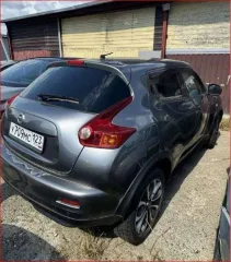 Nissan Juke 2013, 117 л.с., АКПП, легковой автомобиль, модель: Juke, VIN: SJNFBAF15U6404311, гос. рег. номер: У709МС123, год изготовления: 2013.