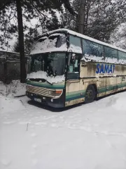 Volvo BekhofB10M, 1987 автобус пассажирский Volvo BekhofB10M (годный остаток), VIN YV31MKC19HA015290, 1987 г.в., бежевого цвета, ГРЗ 500AJK, с двигателем внутреннего сгорания, на корпусе и в середине салона имеются загрязнения, царапины, сколы, сквозные следы коррозии, заднего стекла нет, без…