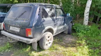 Lada 4X4 2015 года выпуска, цвет темно-зеленый, VIN XTA212140G2232230, государственный номер O268KM29, объем двигателя 1690 куб. см, мощность двигателя 61 кВт/82,9 л.с, многочисленные следы ржавчины по кузову.