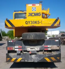 Автокран XCMG XZJ5327JQZ30K, VIN LXGCPA320CA002229, год выпуска 2012, цвет желтый, гос. номер Р709ХВ38