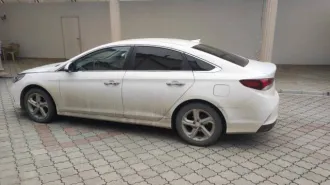 Hyundai Sonata 2018 года, 150 лс, 195845 км, АКПП. Транспортное средство: Hyundai Sonata, Идентификационный номер (VIN номер): XWEE341CBK0002457, Год выпуска: 2018 гос.номер Т661КС07. Состояние авто удовлетворительное, требует диагностики двигателя, АККП и ходовой части. Не большие сколы на…