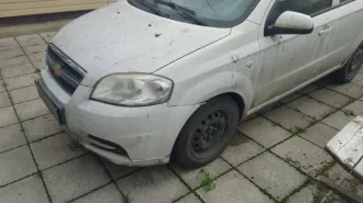 Chevrolet Aveo 2011 года, белый цвет. VIN: XUUSF69W9B0020526, госномер М832КО40. Находится в городе Малоярославец.