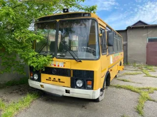 ПАЗ 32053-70, 2007 автобус; марка, модель ТС – ПАЗ 32053-70, идентификационный номер (VIN) - X1M3205ЕХ70005686, категория ТС – D, год изготовления ТС – 2007, модель, № двигателя – 523400 71014598, кузов (кабина, прицеп) - № X1M3205ЕХ70005686, цвет кузова – желтый, мощность двигателя, л.с. – 130…