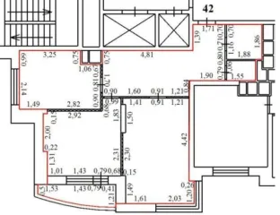 Квартира 68.9 кв.м, 2 комнаты, Люберцы. Жилое помещение площадью 68.9 кв. м, кадастровый номер 50:22:0010104:6711, расположенное по адресу: Российская Федерация, Московская область, городской округ Люберцы, город Люберцы, улица Л. Толстого, дом 17А, квартира 42.