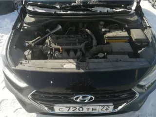 Hyundai Solaris 2018, 100 лс, 152819 км. Легковой автомобиль HYUNDAI SOLARIS, год изготовления: 2018, цвет: черный, VIN: Z94K241BAKR129411, ПТС: 78 РА 824867, г/н: С720ТЕ 72, модель двигателя: G4LC JD102998.
