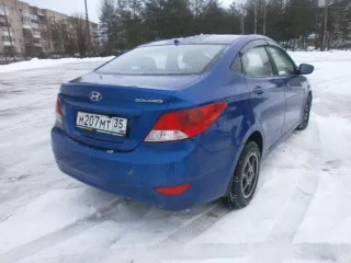 HYUNDAI SOLARIS 1,4 GI MT, 2011. Автомобиль легковой седан марки - HYUNDAI SOLARIS 1,4 GI MT, 2011 года выпуска, идентификационный номер Z94CT41CABR006451, двигатель № G4FA AW203655, кузов № Z94CT41CABR006451, цвет темно-синий, гос. рег. знак М 207 МТ 35; реализуемое имущество является предметом…