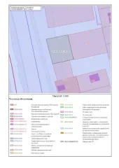 Земельный участок площадью 744 кв.м. Кадастровый квартал 53:20:0100315. Адрес: Новгородская область, Чудовский район, г. Чудово, ул. Береговая, з/у 5а. Вид разрешённого использования: 2.1.