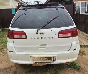 Лот №2: Легковой автомобиль марка: Nissan, модель: Liberty, год изготовления: 2003, цвет: белый, VIN: отсутствует, ПТС: 38ОН 710167, кузов №: RM12 119191  нуждается в ремонте 