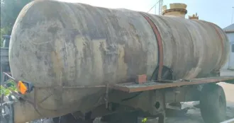 Прицеп МЖТ-10 (бочка), заводской №91616