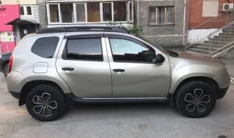 Renault Duster, 2013 года, 102 лс, 155521 км. Легковой автомобиль, марка: Renault, модель: Duster, год изготовления: 2013, цвет: бежевый, VIN: X7LHSRH8548695696, г/н: O887CУ72, мощность двигателя, л. с. (кВт): 102 (75).