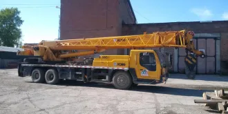 Автокран XCMG XZJ5327JQZ30K, VIN LXGCPA320CA002229, год выпуска 2012, цвет желтый, гос. номер Р709ХВ38
