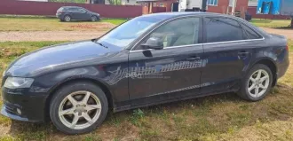 Автомобиль легковой АУДИ А4 2009 года выпуска, двигатель: бензиновый 160.00 л.с.  1798.00 куб. см , КПП: автоматическая, VIN: WAUZZZ8K39N052288, цвет кузова: черный, местонахождение: Пермский край, Бардымский р н, Елпачиха с, М. Джалиля ул, дом 62
