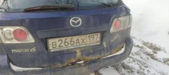 Mazda 6 2004, 141 лс, пробег 345к, состояние плохое, гнилая, не на ходу