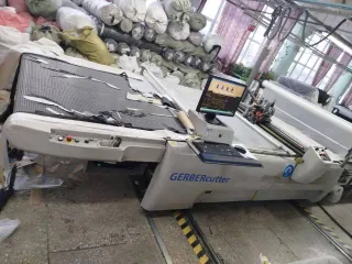 Вышивальный автомат TAJIMA и раскройный комплекс GERBERcutter, опция переезда к раскройному комплексу.