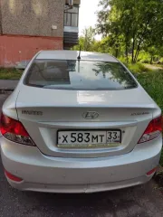 Hyundai Solaris 2012 года выпуска, модель двигателя G4FCBW430485, цвет серебристый темный, VIN Z94CT41DBCR102481, мощность двигателя 123 л.с., объем двигателя 1591 куб.см., масса без нагрузки 1160 кг, разрешенная масса 1565 кг, государственный регистрационный знак Х583МТ33