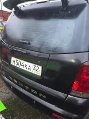 SsangYong Rexton, 2007 года, 165 лс, 346000 км. Автомобиль SSANGYONG REXTON RX270, 2007 года выпуска; VIN: XU3RX0L2770000951, государственный регистрационный знак М504КА32, пробег 346000 км, цвет: черный металлик, мощность двигателя: 165 л.с., номер двигателя 66592512547035, дизельный. Паспорт…