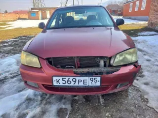 Hyundai Accent 2005 года, VIN X7MCF41GP6A058809, госномер К569РЕ95. Автоматическая коробка передач требует ремонта или замены. Бензиновый двигатель нуждается в капитальном ремонте. Требуется ремонт по кузову.