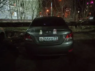 Hyundai Solaris 2011 года, 123 лс, 165513 км. Автомобиль легковой, марка: Hyundai, модель: Solaris, VIN: Z94CU41DABR025644, гос. рег. номер: О344КН71, год изготовления: 2011.