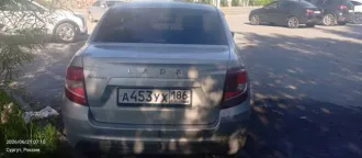 Lada Granta 2018 года, 87 лс, 89664 км, автомобиль LADA GRANTA, ХТА219010К0574108, грз А453УХ186, 2018 г.в. (бензин, МКПП), требуется ремонт