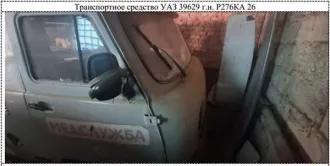 УАЗ-39629 2000 года выпуска, специальный санитарный автомобиль. VIN: XTT396290Y0029531, государственный номер Р 276 КА 26.
