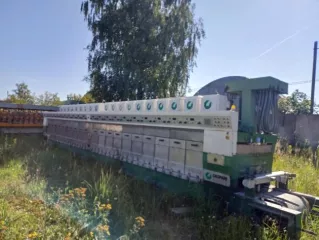Полировальная линия Gaspari Menotti PGM 600/20, калибратор четырехголовочный Breton KG60/40.