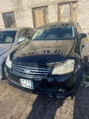 Лот №1 автомобиль "NISSAN FUGA" VIN - PY50-215610 Лот №1 автомобиль "NISSAN FUGA" VIN - PY50-215610, регистрационный номер 777DW A01 (республика Казахстан), 2005 г.в., с рабочим объемом двигателя 3490 куб.см, седан черного цвета, без ключей, имеются повреждения передней части капота, деформация…