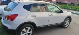 Nissan Qashqai 2.0 LE+ 2008, цвет серый, гос. номер Х762ХЕ55, VIN SJNFBNJ10U1344867.