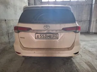 Toyota Fortuner 2017 года выпуска, зеленый цвет. VIN: MR0HA3FS400049181, госномер E553ME03. Состояние: отсутствует двигатель и аккумулятор. Тип: легковой универсал, категория B. Экологический класс 5. Разрешенная максимальная масса 2735 кг, масса без нагрузки 2185 кг. Положение руля левый, коробка…