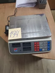 Электронные весы с блоком питания Электронные весы с блоком питания, б/у (увед. №194 от 25.04.2025)Имущество продается в том виде, в каком оно есть, и в случае продажи возврату/обмену не подлежит. За скрытые дефекты имущества Продавец ответственности не несет. 
