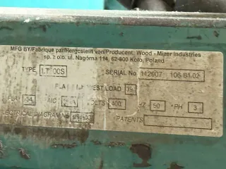 Пилорама Wood-Mizer LT300S, 2007. Технологическое оборудование, инвентарный номер 00-000001, год выпуска 2007, тип оборудования — машины и оборудование лесной и деревообрабатывающей промышленности, марка (модель) Wood-Mizer LT300S, страна изготовления — Польша, завод изготовитель — Wood-Mizer.