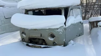 УАЗ 390995 в нерабочем состоянии, корпус, госномер О218КР14