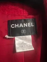 Пальто Chanel красное размер 34. Модель P35961V24503 AT808.