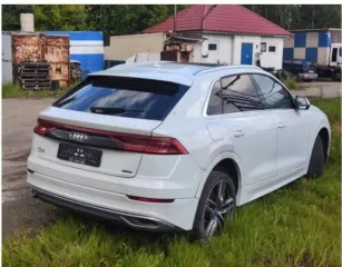 Audi Q8, 2018 года, 340 лс, 190 000 км, полный привод, АКПП еще Автомобиль – легковой универсал АУДИ Q8  AUDI Q8 , VIN: WAUZZZF11KD012619, год выпуска: 2018 г., цвет: белый, гос.рег.№Т163ЕС76, обеспечен залогом в пользу АО «ОТП Банк», имеет технические проблемы
