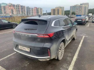 Exeed TXL 2023 года, 197.1 л.с., пробег 60885 км, полный привод, АКПП. VIN: LVTDD24B2PD324985, госномер: С665МО198. Кузов: легковой универсал, цвет черный. Объем двигателя 1998 куб. см, мощность 197.1 л.с., масса без нагрузки 1853 кг, разрешенная максимальная масса 2155 кг. Категория B…