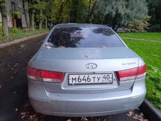 Hyundai Sonata, 2008 года, 174 лс, 450000 км, АКПП еще легковой автомобиль Hyundai Sonata; цвет – СЕРЫЙ; идентификационный номер (VIN – KMHEU41DP9A633825; год изготовления – 2008; автомобиль изношен, требует ремонта подвески, тормозов и кузова (ржавый)