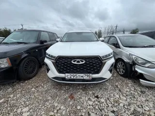 Chery Tiggo7 Pro Max 2023, 2023 г.в., г/н С295ТМ790, цвет белый-желтый-серый, VIN LVVDB21B2PD753870. Вид транспорта: легковой автомобиль. Год выпуска: 2023. VIN номер: LVVDB21B2PD753870. Марка: Chery. Модель: Tiggo7 Pro Max.