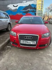 Audi A3 2007, VIN WAUZZZ8P67A172442, год выпуска 2007, модель, № двигателя BVZ 021206, цвет красный, мощность двигателя 150 л.с., тип двигателя бензиновый, 161122 км