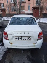 LADA 219010 LADA GRANTA. Год выпуска: 2019. VIN: XTA219010K0591052. Цвет кузова: Белый. Объем двигателя: 1596 см³. Мощность: 64 кВт / 87 л.с. Экологический класс: 5. Тип: Легковой седан. Автомобиль на ходу. Под замену задние тормоза (колодки, барабаны, цилиндры выжимные). Замена задней подвески в…