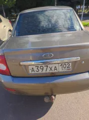 Lada Priora 2007, VIN XTA21703070023217, госномер А397ХА102, двигатель №1929079, мощность 97.9 л.с. (72.0 кВт), цвет кузова серебристо-коричневый.