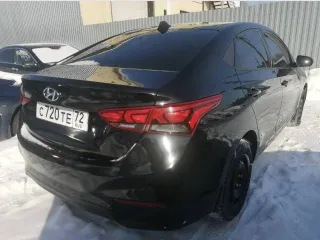 Hyundai Solaris 2018, 100 лс, 152819 км. Легковой автомобиль HYUNDAI SOLARIS, год изготовления: 2018, цвет: черный, VIN: Z94K241BAKR129411, ПТС: 78 РА 824867, г/н: С720ТЕ 72, модель двигателя: G4LC JD102998.