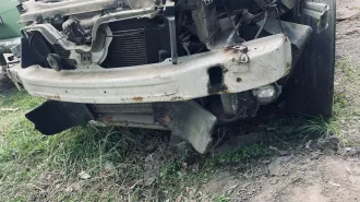 Nissan Almera 2017 года выпуска, VIN: Z8NAJL11059356921. В залоге у ПАО "Совкомбанк". Автомобиль находится в плохом состоянии, присутствует большое количество повреждений.