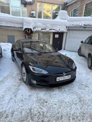 Tesla Model S 2016 года, 649 л.с., идентификационный номер (VIN) 5YJSA7E27GF154323, М211МТ154, год выпуска 2016, цвет черный