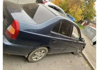 Hyundai Accent, 2009 года, 102 л.с., пробег 188006 км, автоматическая коробка передач. VIN: X7MCF41GPAM228999. Государственный номерной знак М322ХХ35.