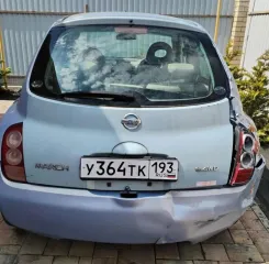 Nissan March 2002 хэтчбек 5 дв. Nissan March, 2002 года выпуска, голубого цвета, номер кузова ВК12026З2З, ГРЗ У364ТК193, двигатель CR14 063070. С имуществом, являющимся предметом торгов, можно ознакомиться по адресу: г. Брянск, ул. Фабричная, д. 19А, по предварительной записи у организатора торгов.