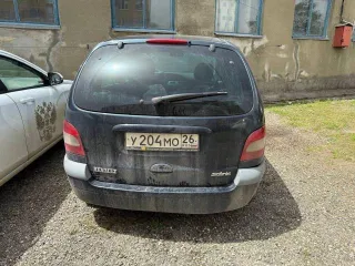 Renault Scenic 2001 года, цвет темно-зеленый, VIN VF1JA04B525811457.