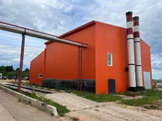 Единый имущественный комплекс: Линия подготовки сырья, сушильная камера ленточного типа для сушки отходов лесопиления модель BTLA-80, водогрейная производственная котельная установка мощностью 6 МВт, технологическая линия по производству пеллет, линия гранулирования и упаковки древесных гранул…