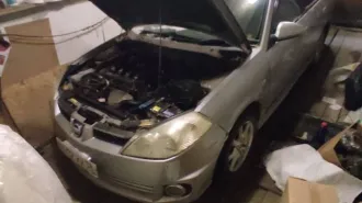 Nissan Wingroad, 2003 года выпуска, 150 л.с., АКПП, транспортное средство NISSAN WINGROAD, номер кузова WRY11-305087, цвет серый, гос. рег. знак Х412ХХ38.