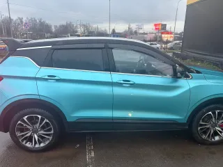 Geely Coolray 2023 года выпуска. VIN: Y4K8622Z4PB924984. Автомобиль находится в залоге у ПАО «Совкомбанк».